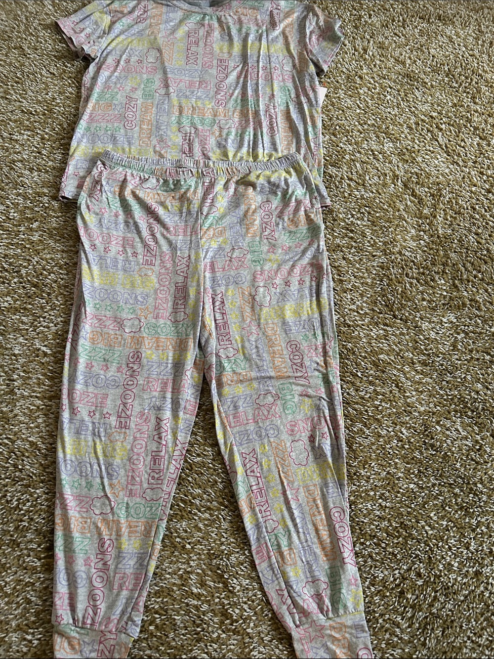 Cozy Multicolor Pastel Printed Women's Pajama Set